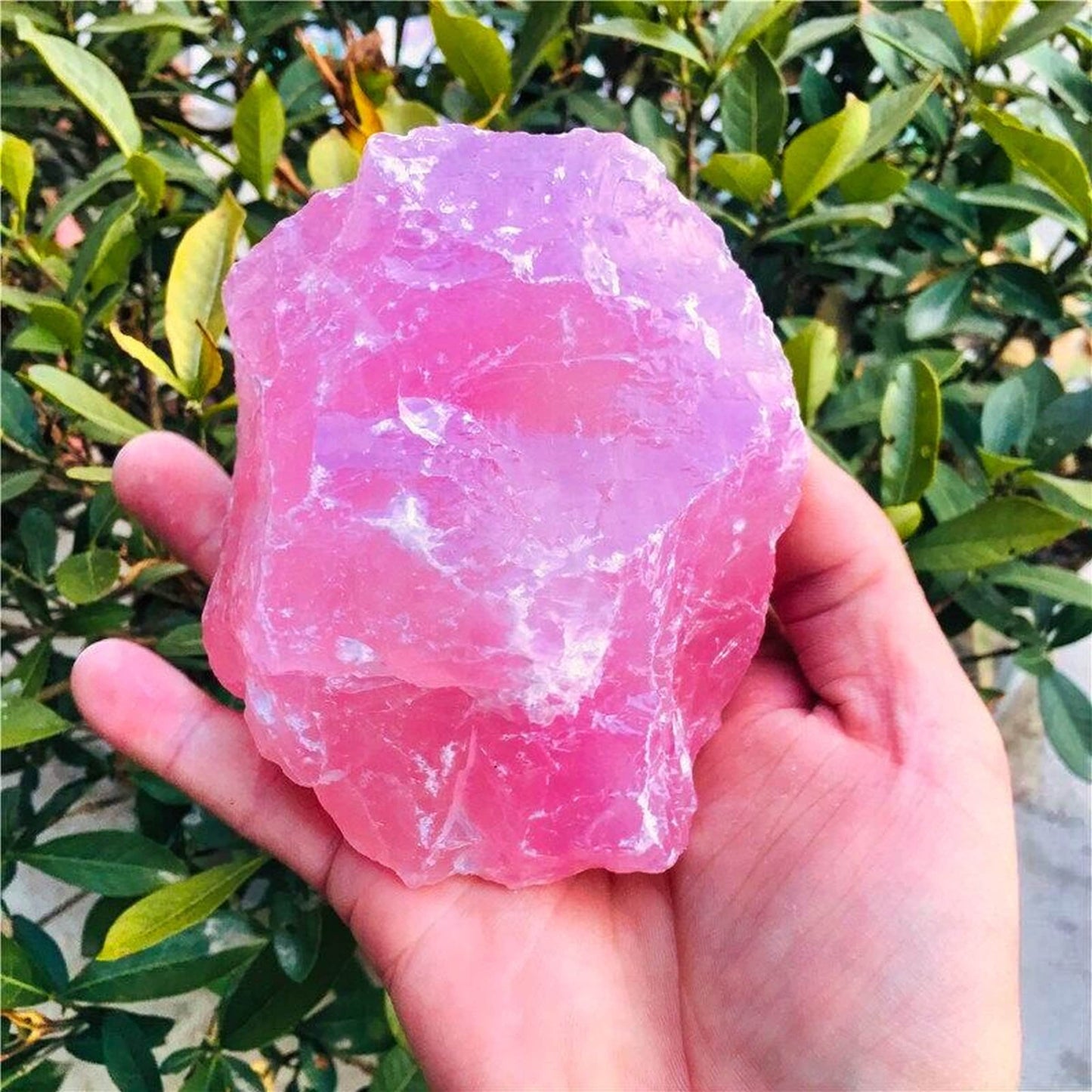 Natural crystal rose quartz healing  healing home decoration reiki