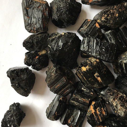 Natural Black Tourmaline Raw Cluster Healing Reiki Specimen