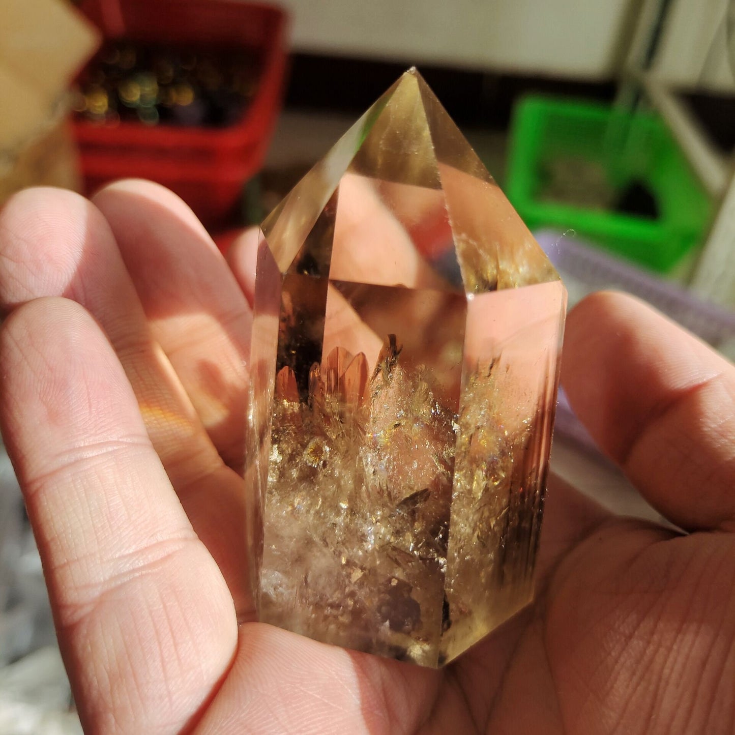 Natural Citrine Crystal Prism