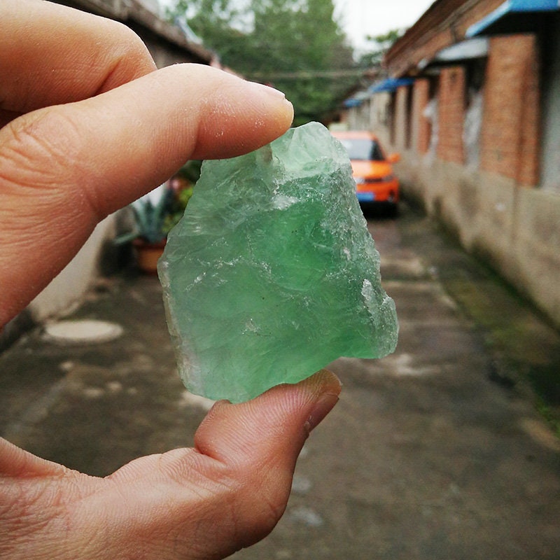 Natural Brazilian Green Fluorite Crystal