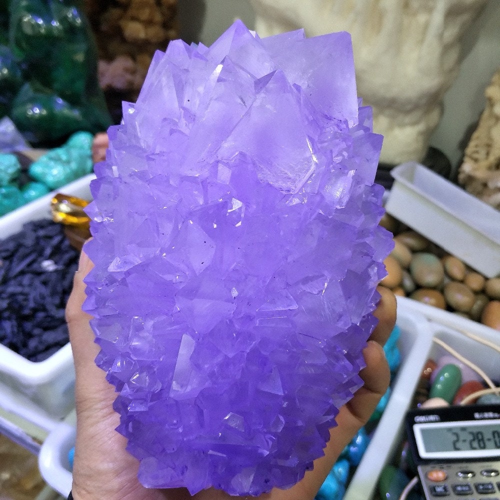 Exquisite Natural Purple Quartz Crystal Cluster