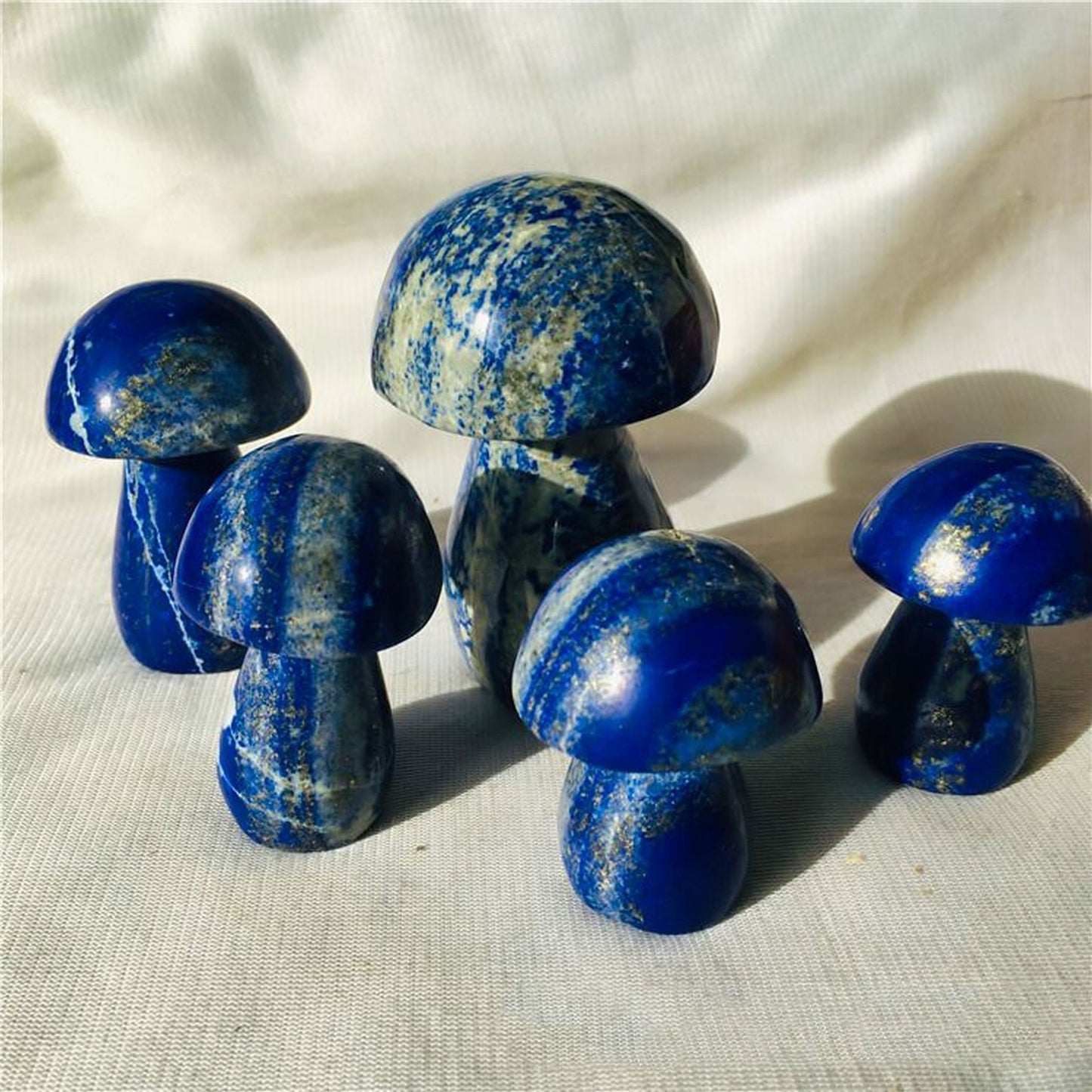 Crystal Mushroom Lapis Lazuli Healing Crystals Decor