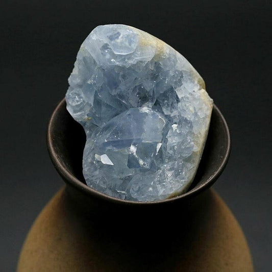 Natural Aqua Quartz Celestite Crystal