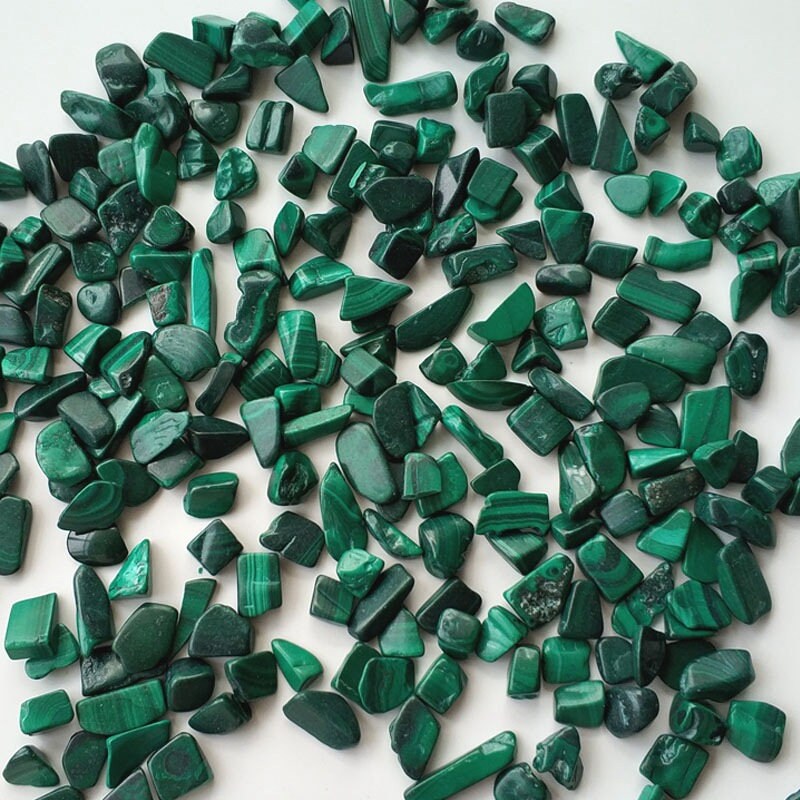 Natural Tumbled Malachite Crystal Stone Chips