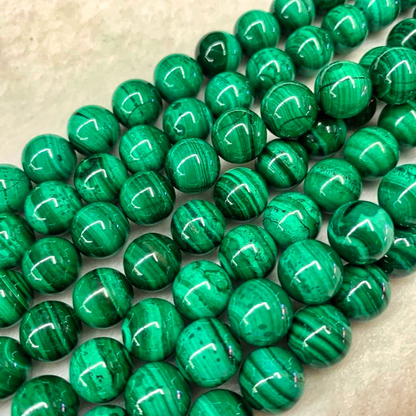 Natural Malachite Crystal Loose Beads DIY Necklace Bracelet Jewelry Womens Healing