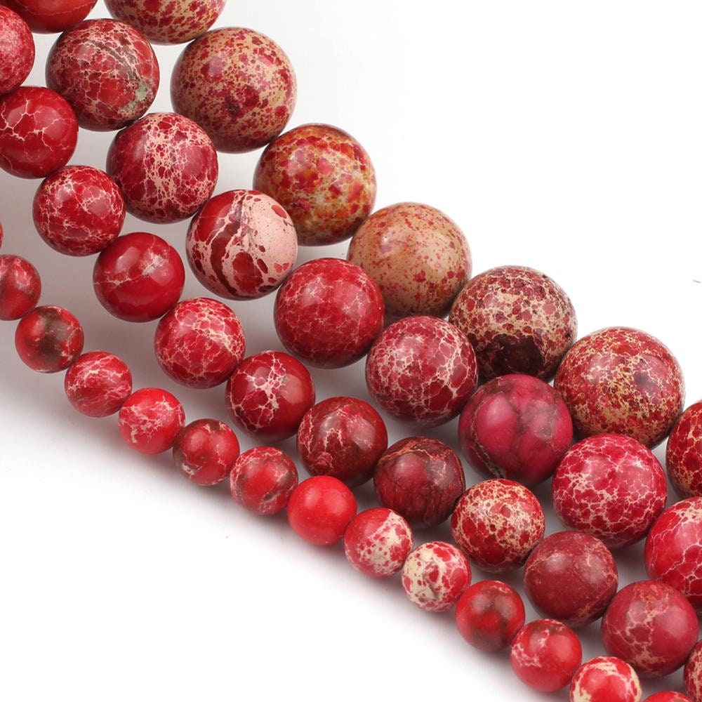 Sediment Jasper Crystal Loose Beads DIY Jewelry Necklaces Bracelet Healing