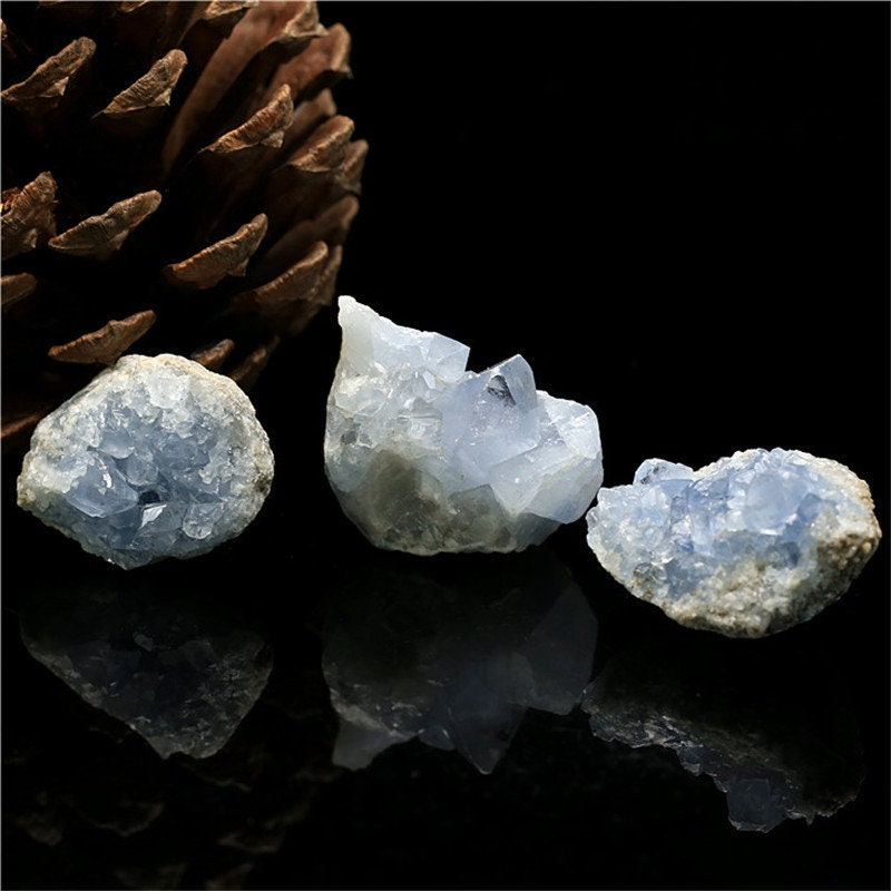 Natural Rough Celestite Kyanite Crystal Chunks