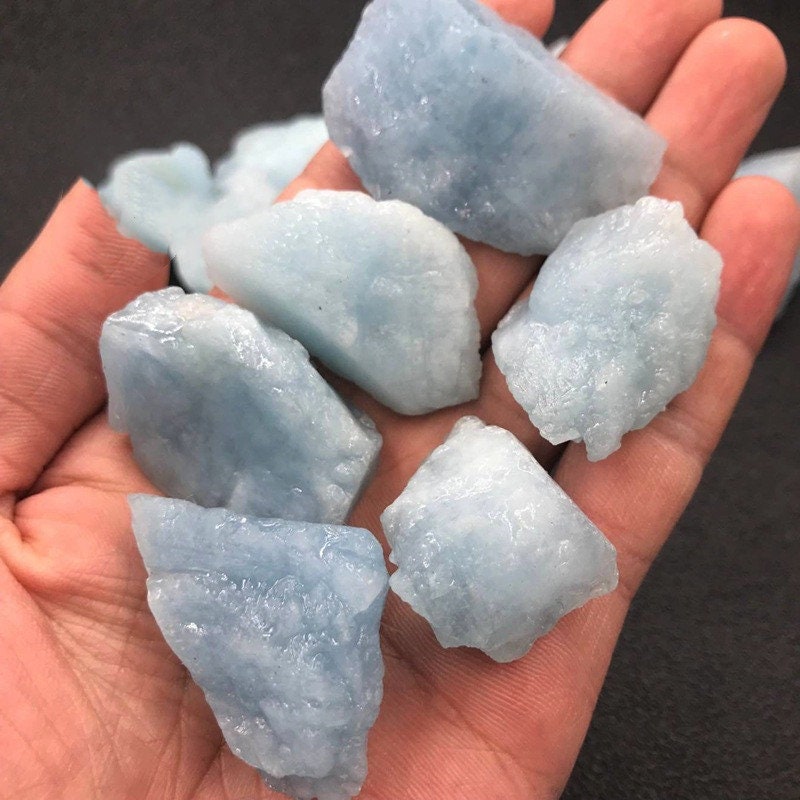 Natural Rough Aquamarine Crystal Cluster