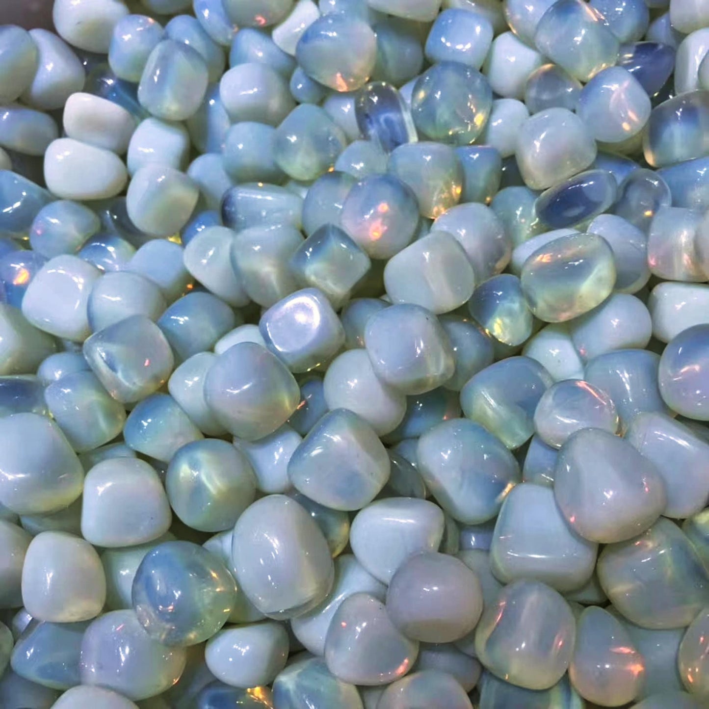 Natural Opal Crystal Block for Chakra Healing and Meditation
