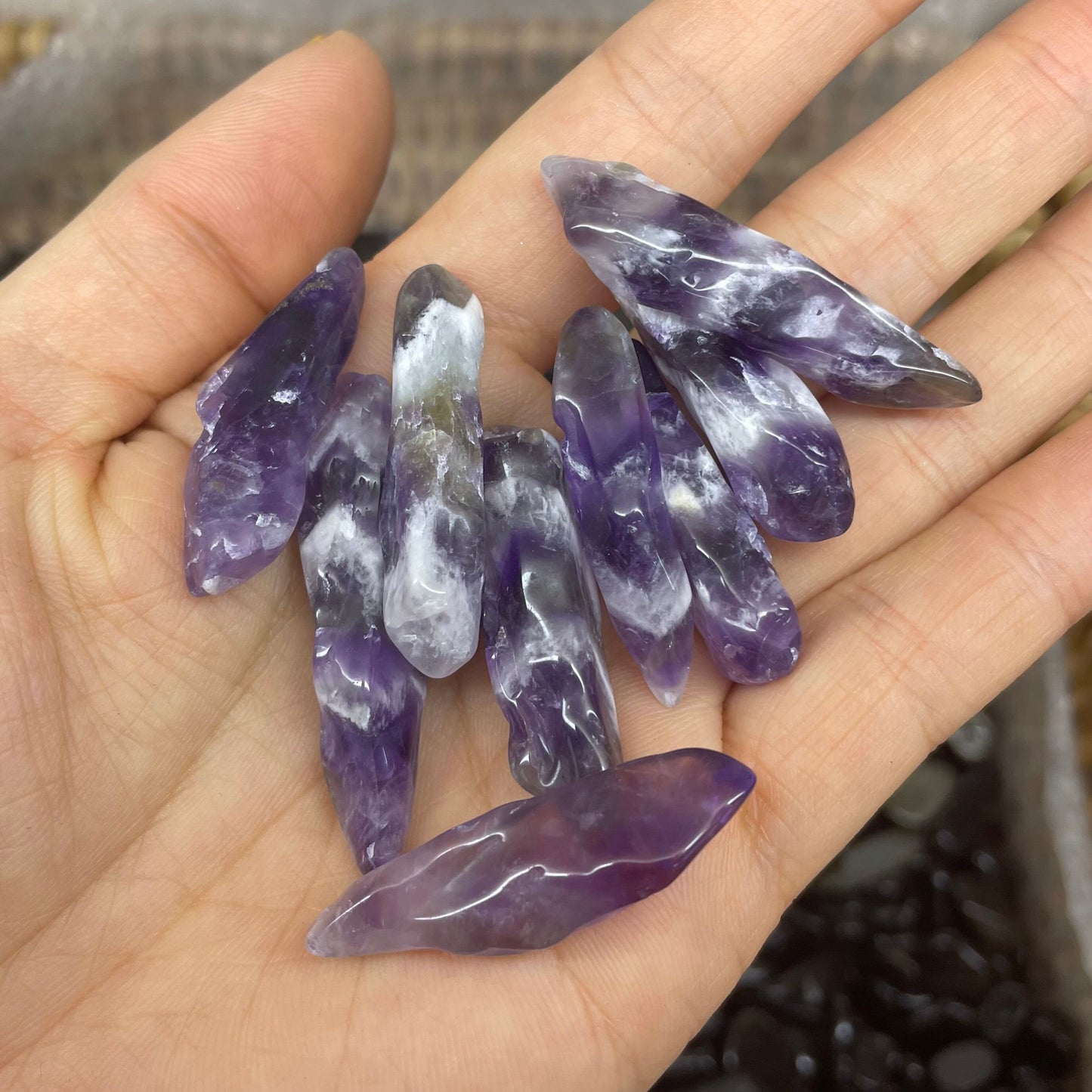 Natural Amethyst Quartz Crystal Cluster - Healing Stone and Home Decor Collectible