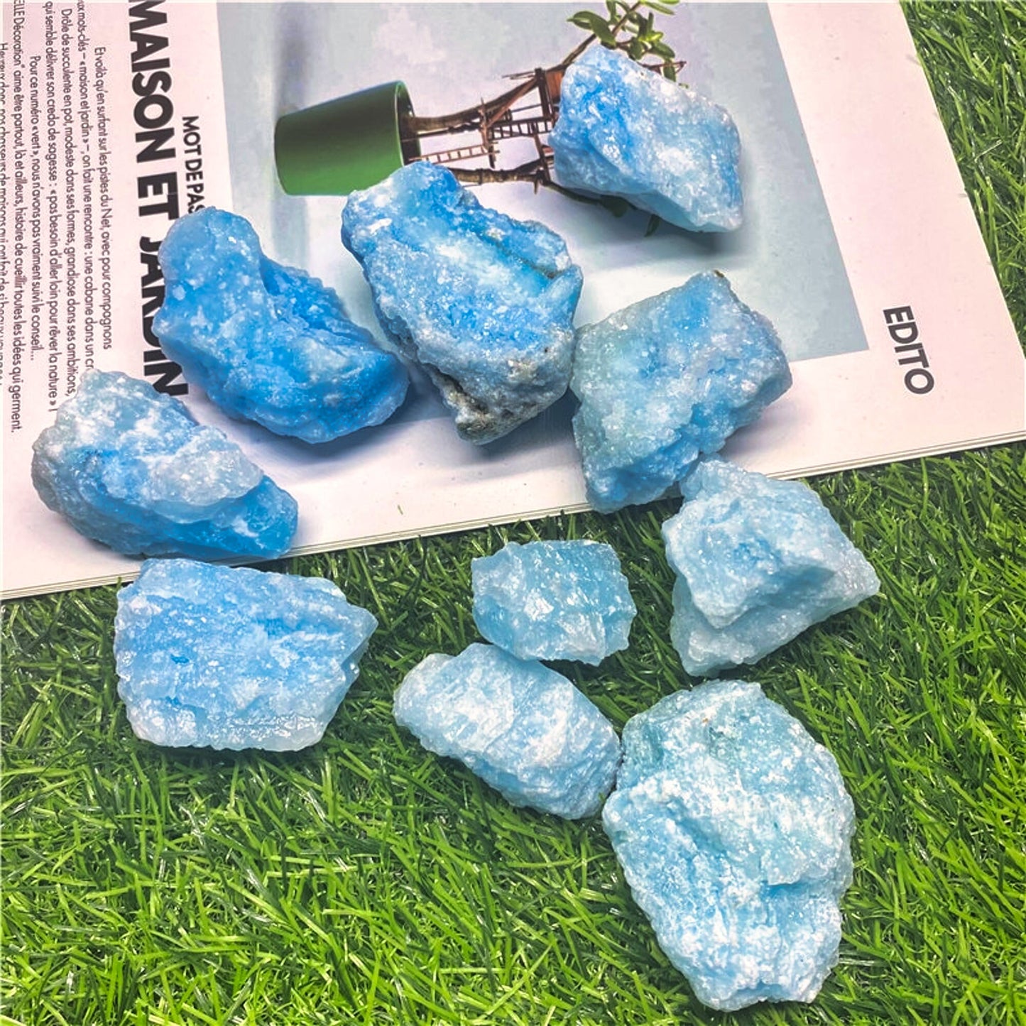 Wholesale Kyanite Crystal Specimen Stone | Natural Raw Blue Calcite Gemstone Chip for Reiki Healing