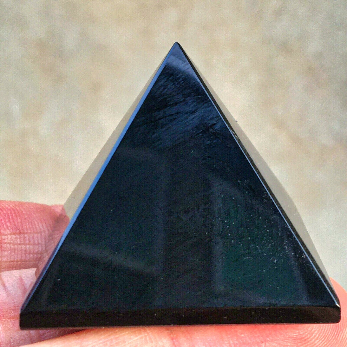 Wholesale Black Obsidian Healing Pyramid - Natural Mineral Triangled Crystal Point (4-10cm)