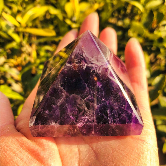 Natural Dream Amethyst Crystal Pyramid Ametist Quartz Gem Stone Point Mineral Egyptian Crystals Healing