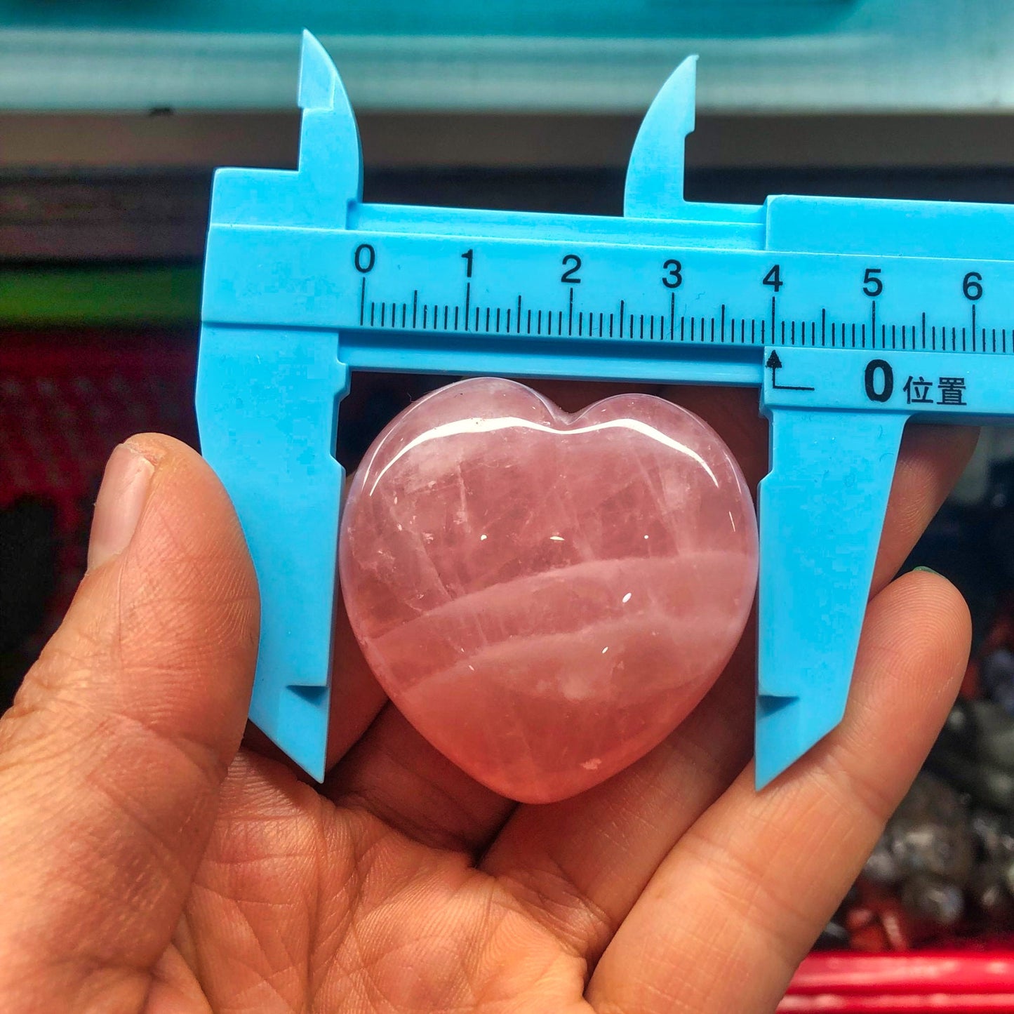 Natural Pink Rose Quartz Crystal Heart Chakra Healing Reiki Stone Beads Set - 6pcs, 40mm - DIY Jewelry Making Gift